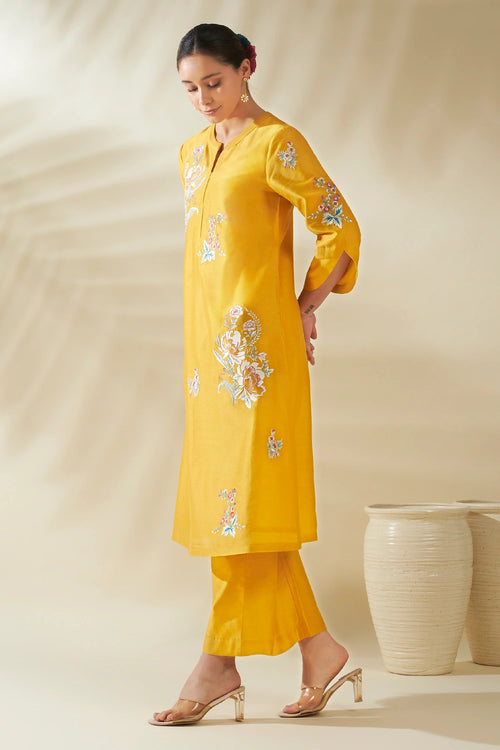 Yellow Elara Kurta Set