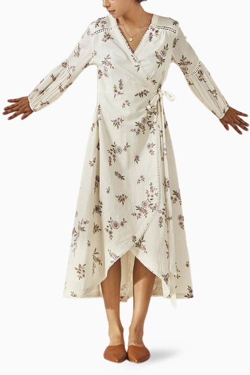 White Ikigai Dress