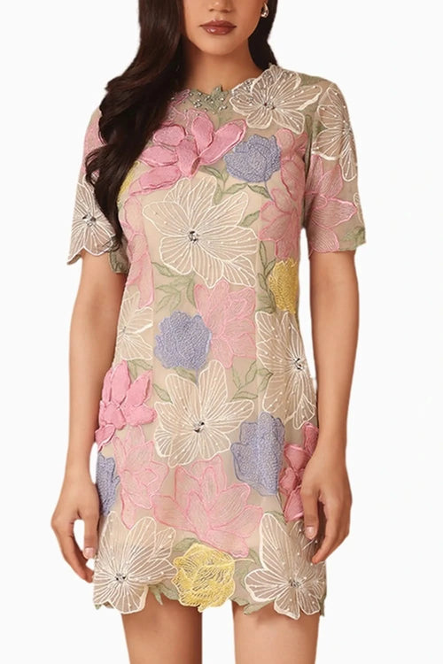 Floral Bodycon Dress With Slip