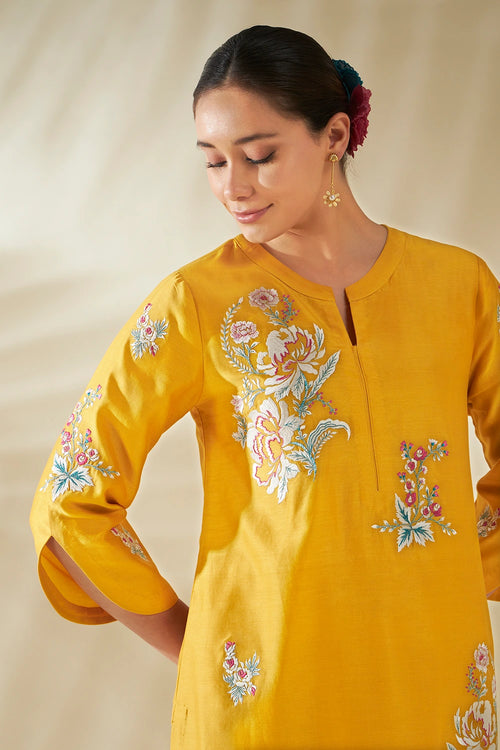 Yellow Elara Kurta Set