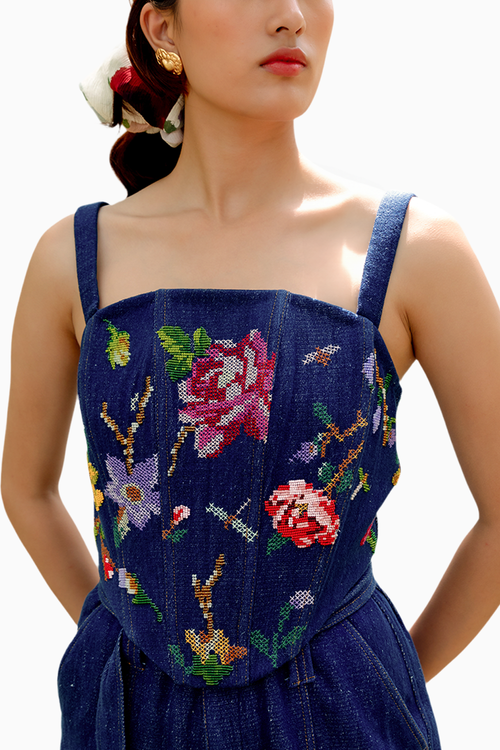 Midnight Bloom Corset