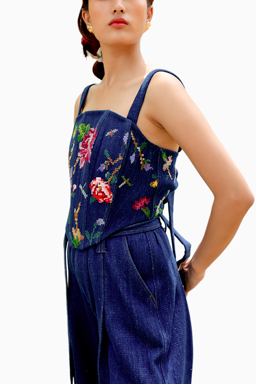 Midnight Bloom Corset