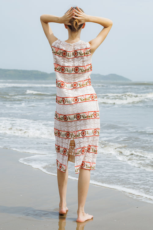 Cloud Pink Whisper Midi Dress