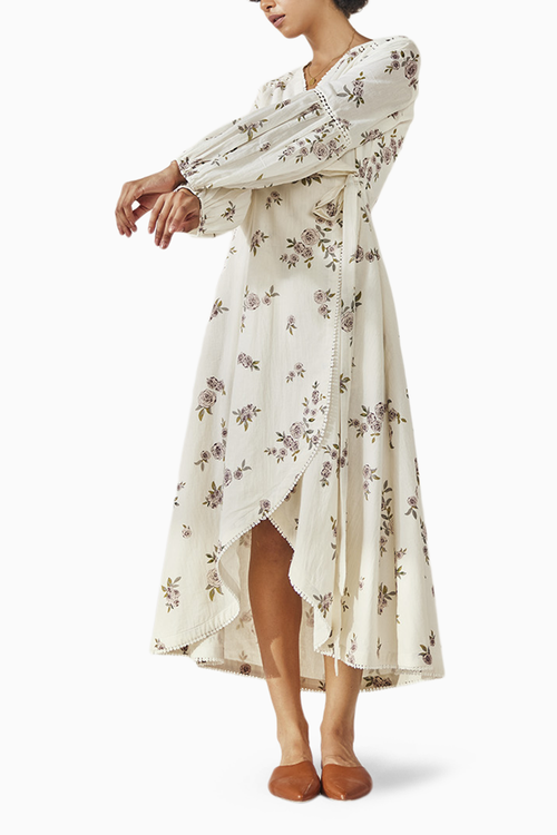 White Ikigai Dress