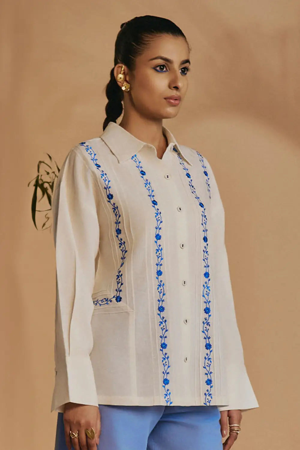 Ivory Blue Reverie Shirt