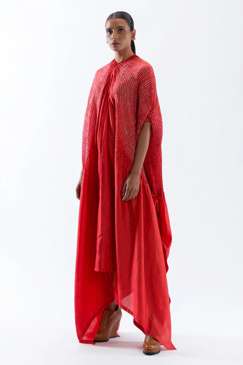 Rust Red Sleeve Dress