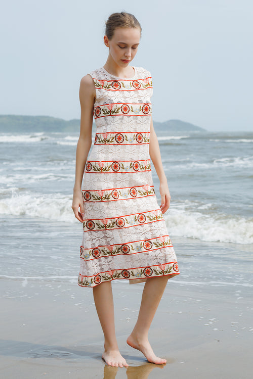 Cloud Pink Whisper Midi Dress