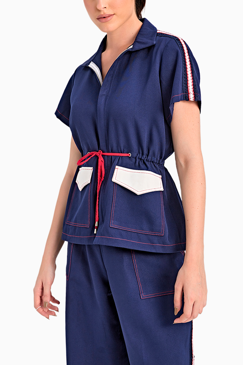 Navy Lace Trackset