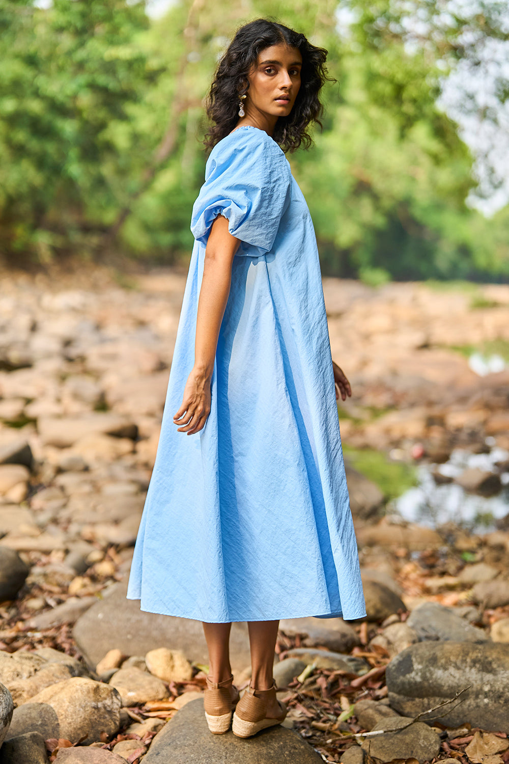 One-Shoulder Midi Dress