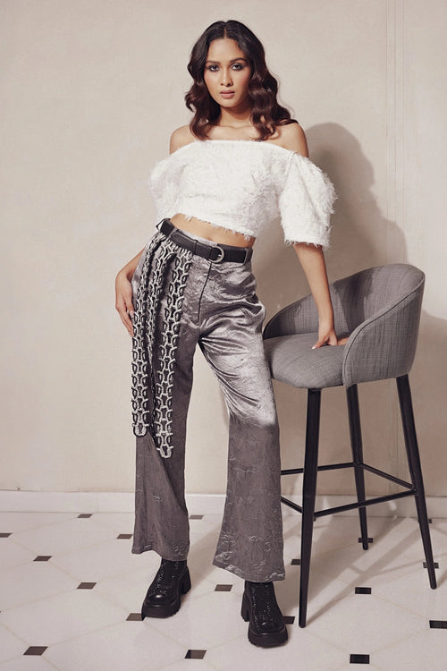 Evelyn Off Shoulder Top With Evelyn Pants