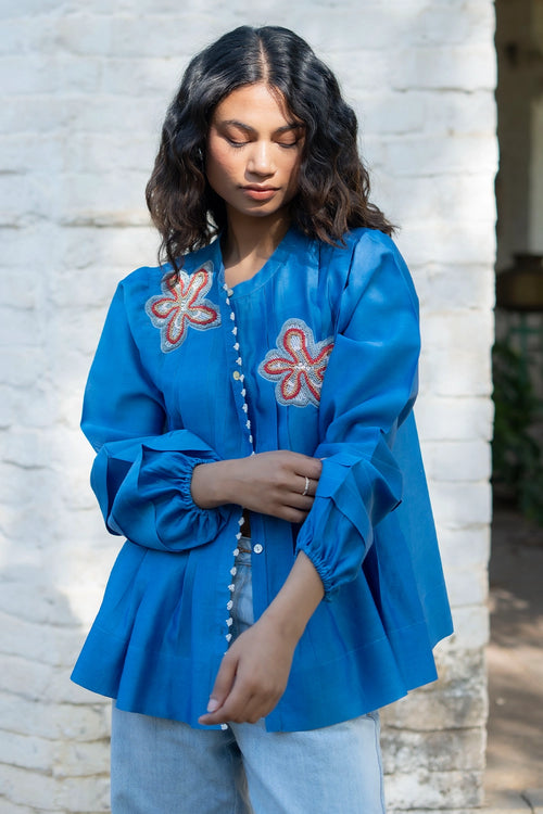 Electric Blue Berlin Shirt