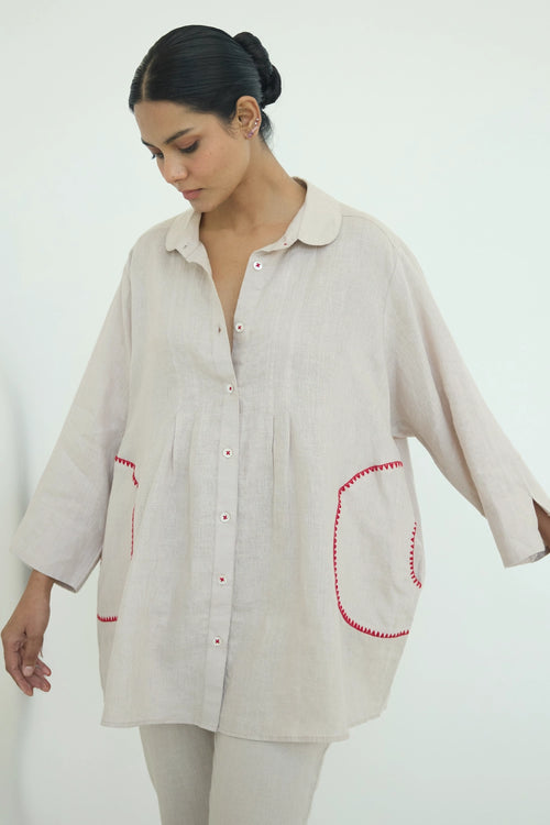 Sari Embroidered Shirt