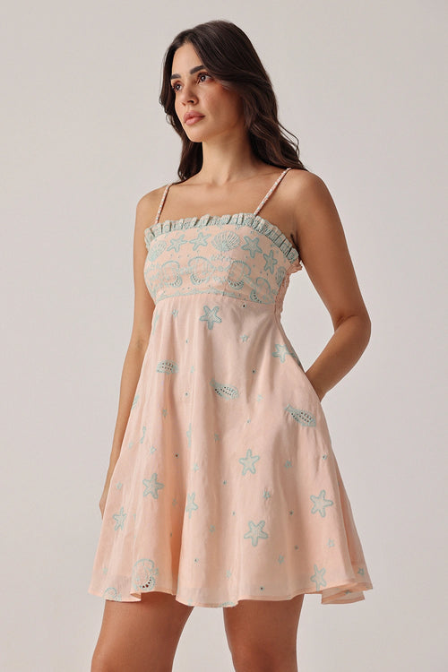 Peach Isles Nora Mini Dress