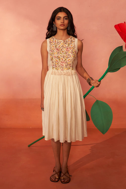 Nazakat Ivory Dress
