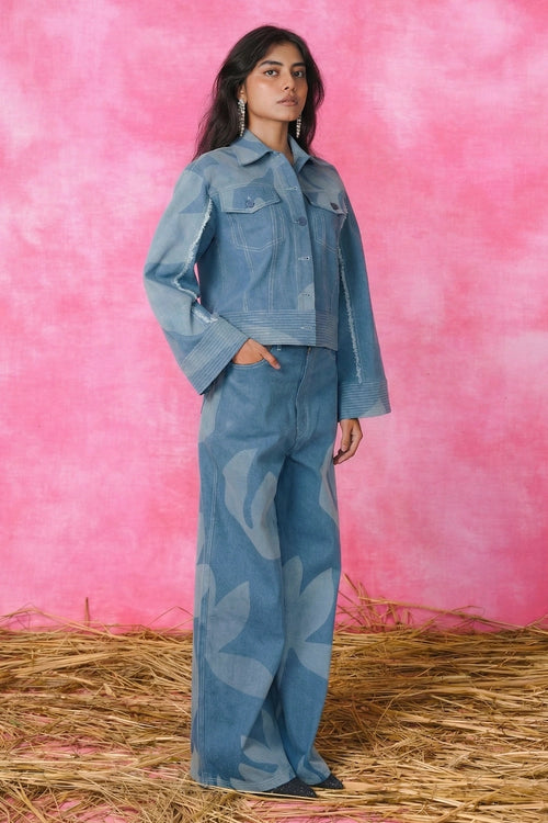 Iris Cropped Jacket And Trousers Set
