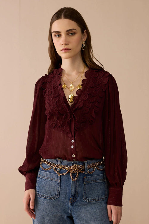 Beau Burgundy Blouse