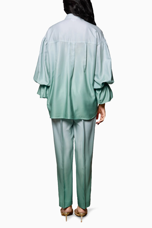 Emerald Elegance Ombre Co-ord