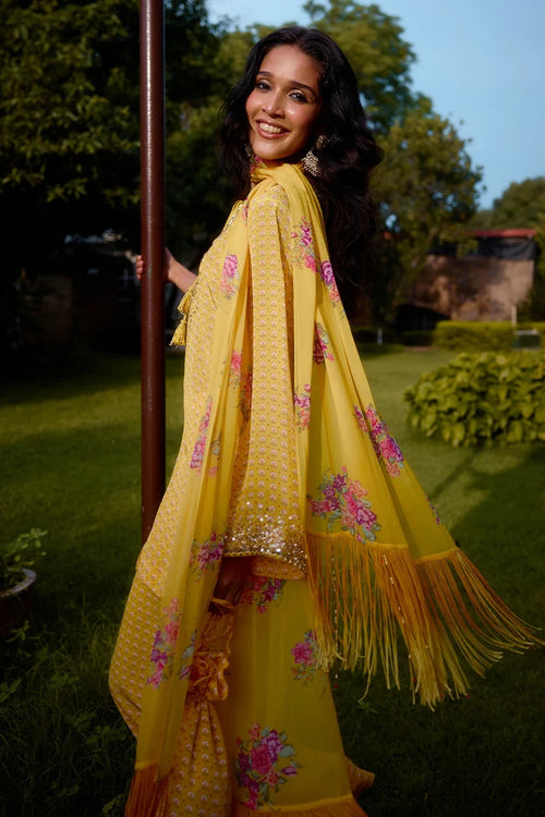 Dilruba Yellow Kurta Set