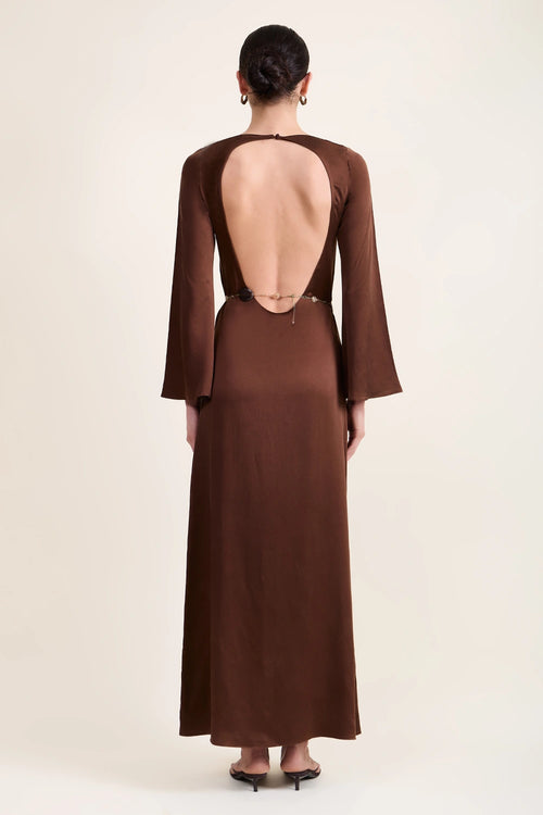 Carmela Sienna Backless Dress
