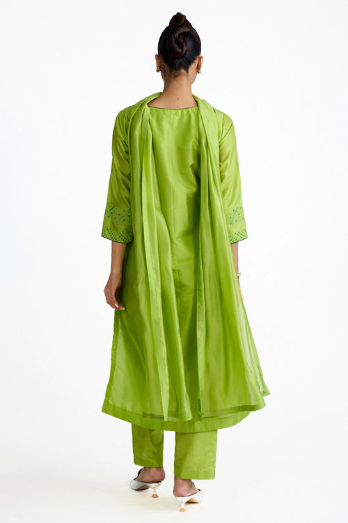 Chevron Bandhani Suit Set