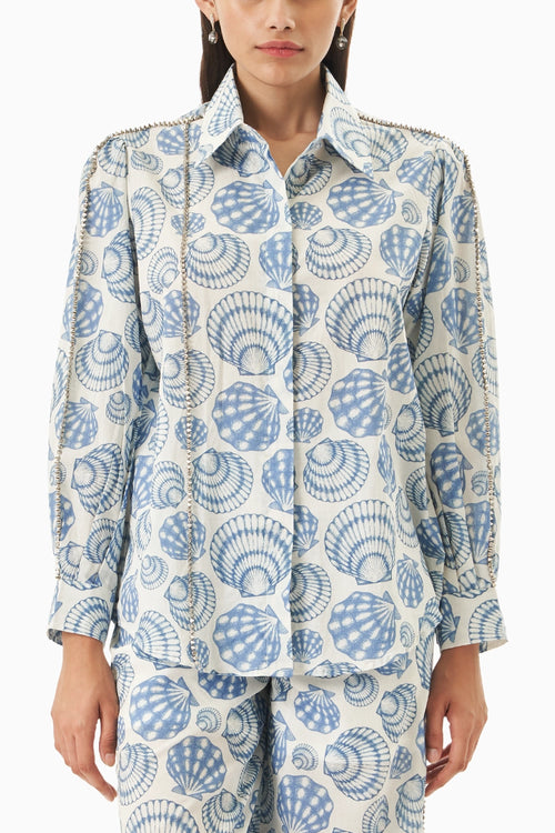 Blue Sea Shells Shirt