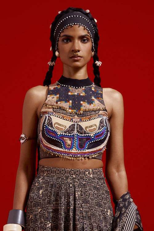 Sadhvi Draped Saree Set