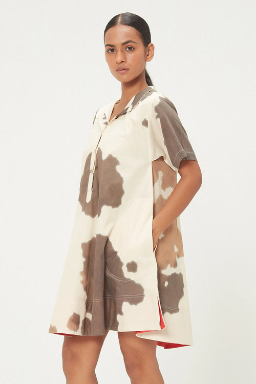 Ecru Brown Cuban Sand Dress