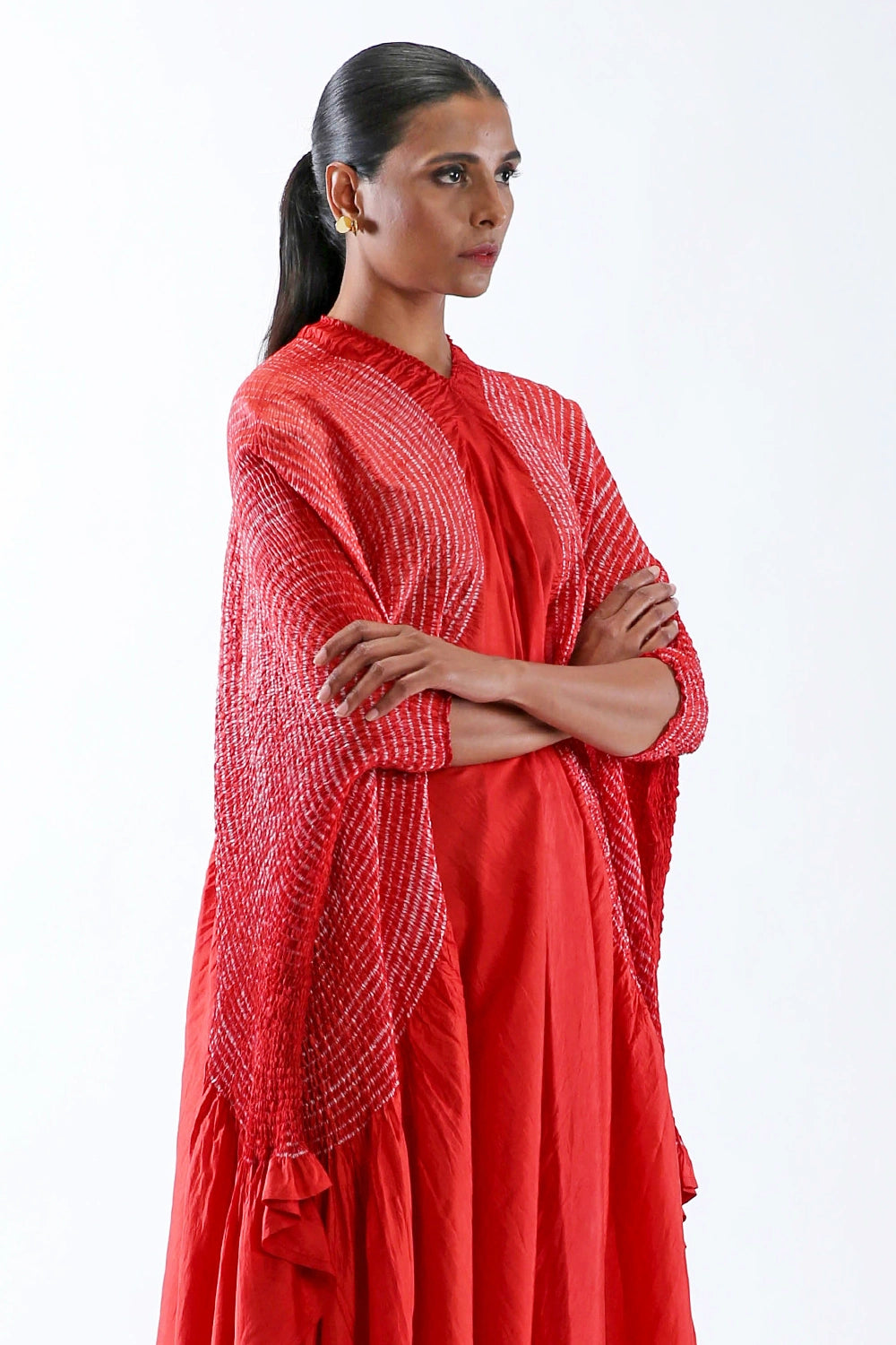 Rust Red Sleeve Dress