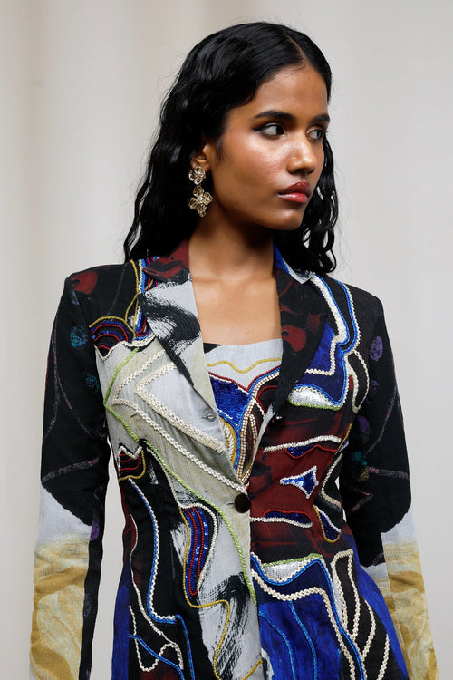 Kiyo Embroidered Blazer Set