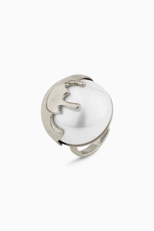 Chrome Dune Ring