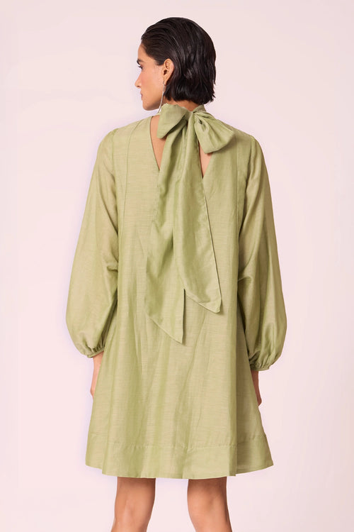 Klyuch Green Panelled Dress