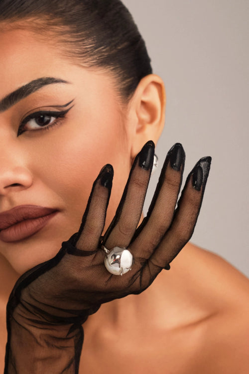 Chrome Dune Ring