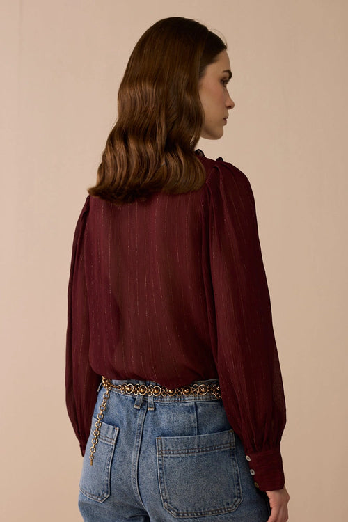 Beau Burgundy Blouse