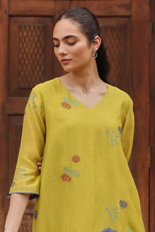 Citrine Applique Bloom Co-ord Set