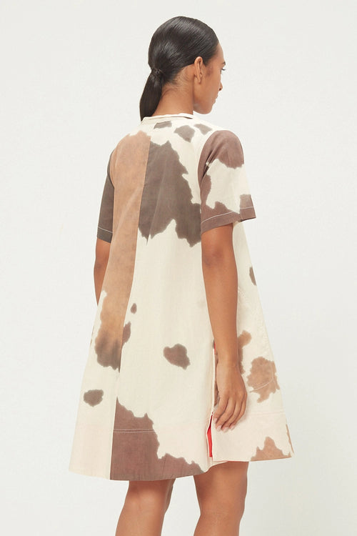 Ecru Brown Cuban Sand Dress