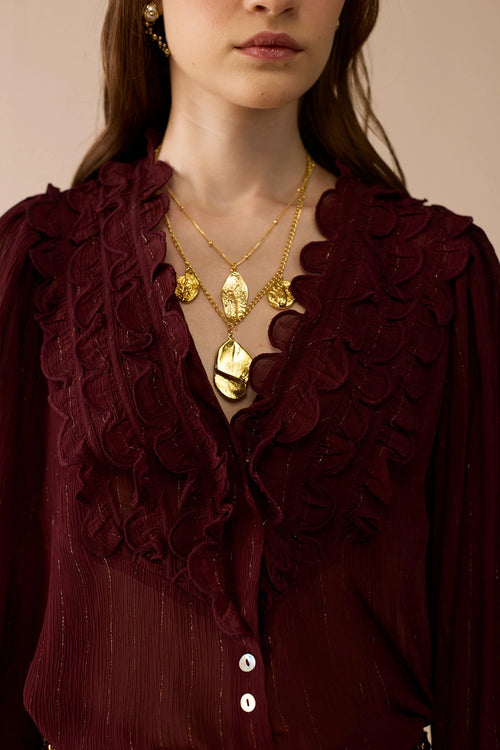 Beau Burgundy Blouse