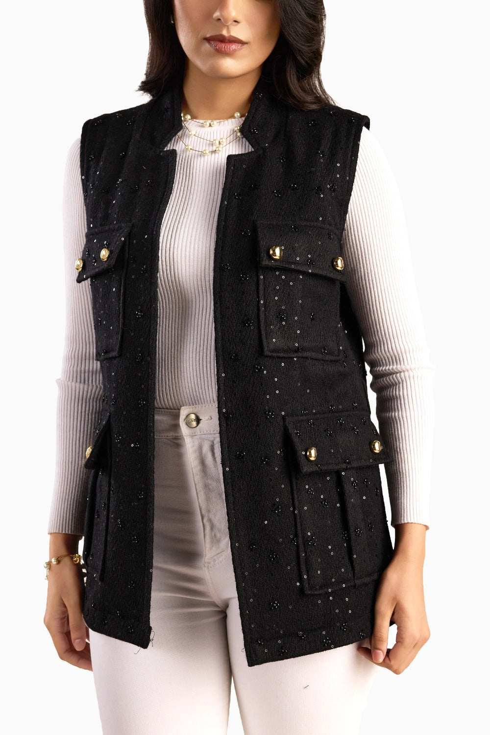 Midnight Stella Belted Jacket