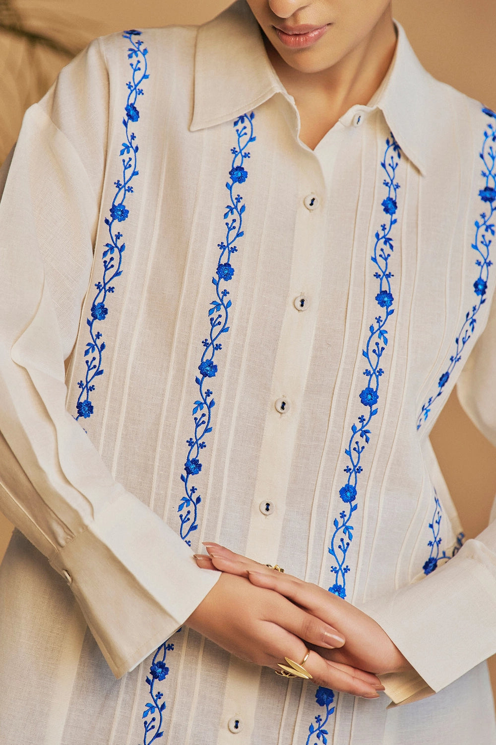 Ivory Blue Reverie Shirt