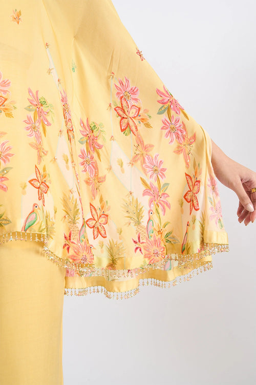 Sunlit One-Shoulder Georgette Set