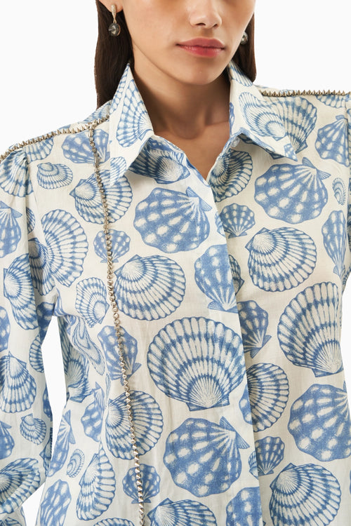 Blue Sea Shells Shirt