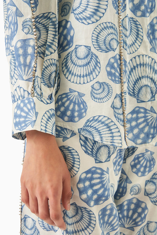 Blue Sea Shells Shirt