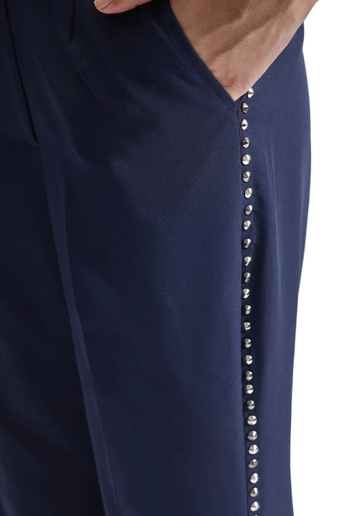 Stud-Armour Tailored Navy Suit