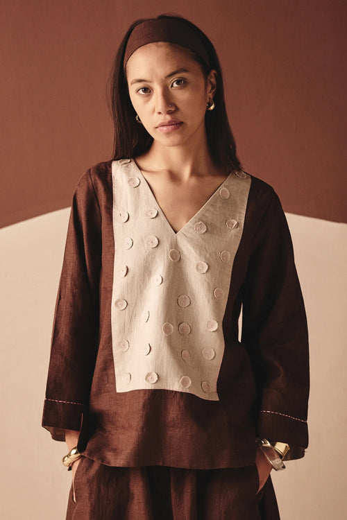 Brown Bianca Top