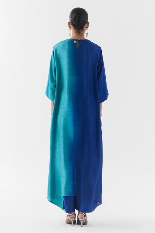 Blue Ocean Kurta And Pants Set