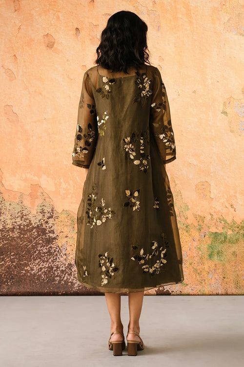 Olive Drift Jacket Dress Set