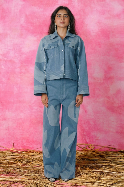 Iris Cropped Jacket And Trousers Set