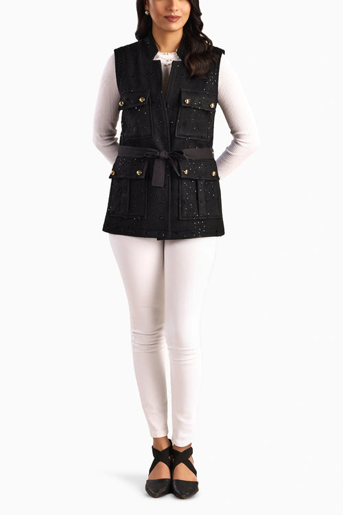 Midnight Stella Belted Jacket