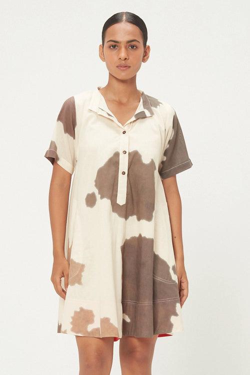 Ecru Brown Cuban Sand Dress