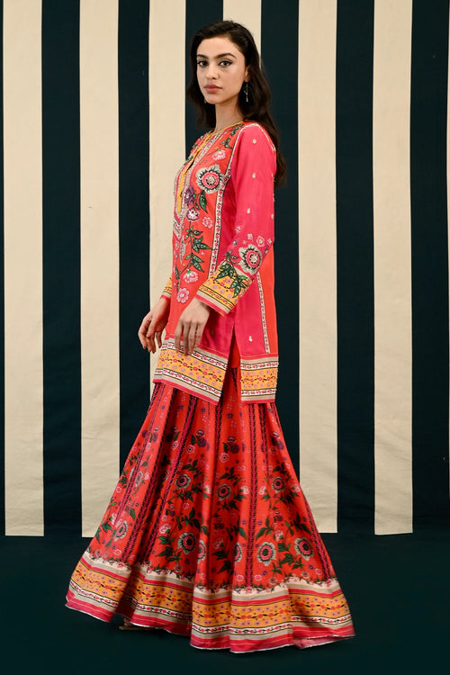 Gulmohar Laila Sharara Set