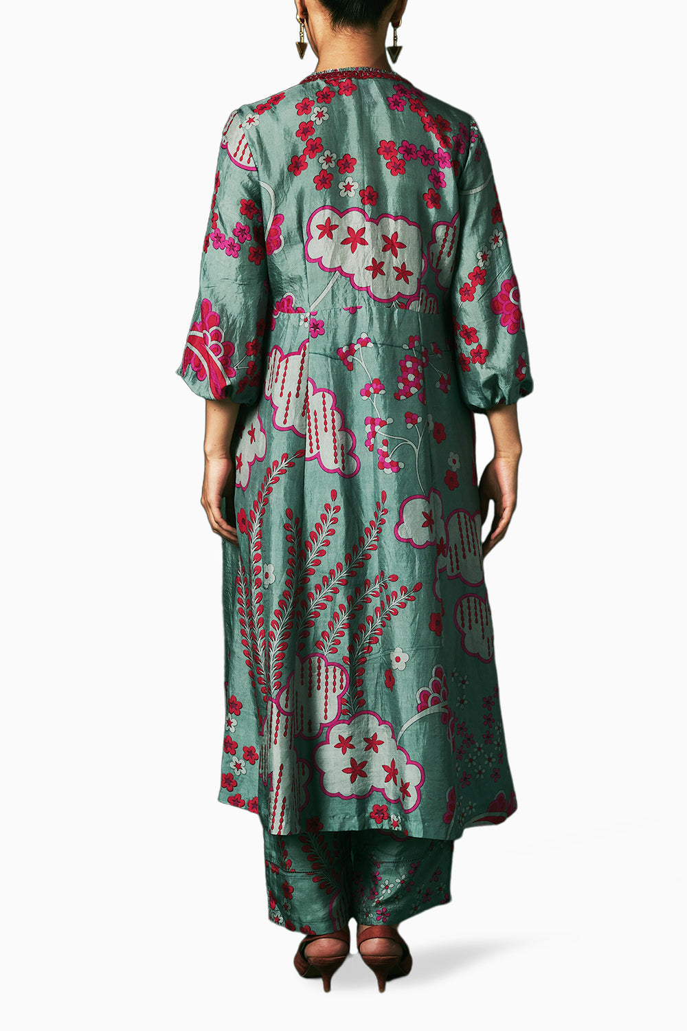 Aqua Primrose Kurta Set